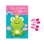 Kiss The Frog  Princess Party Game / Diy Party Game / Princess Party   Pin The Kiss On The Frog Free Printable