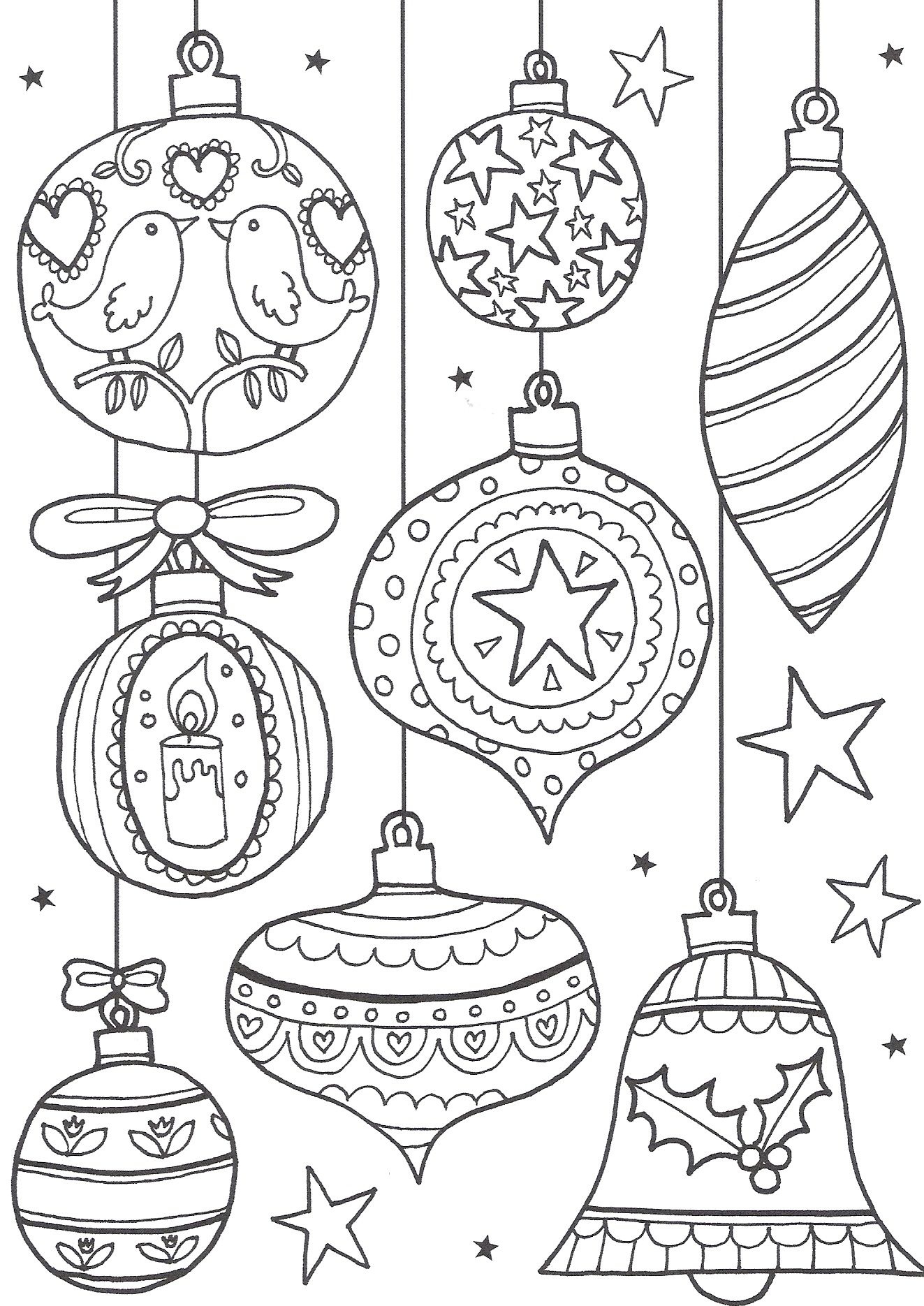 Kleurplaat | &amp;quot;color Me Calm&amp;quot; : Holidays | Free Christmas Coloring - Christmas Pictures To Color Free Printable
