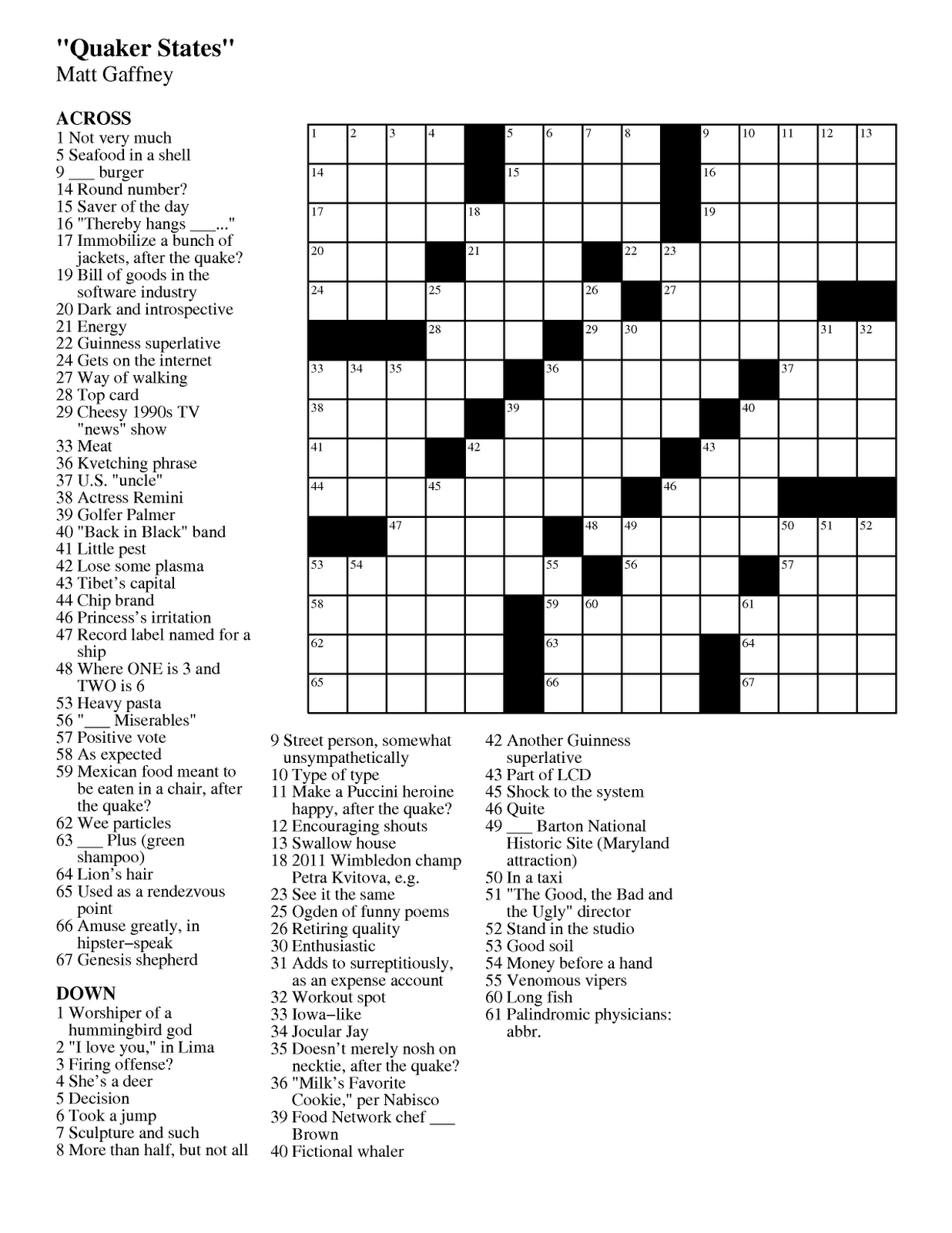 La Times Printable Crosswords Printable World Holiday