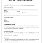Labor Contract Template   Invitation Templates   Employment   Free Printable Employment Contracts
