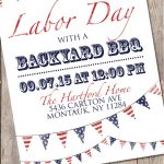 Labor Day Bbq Labor Day Party Labor Day Bbq Invitation | Etsy   Free Printable Labor Day Invitations