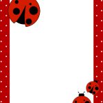 Ladybug Birthday Party With Free Printables | Cool Ideas   Free Printable Ladybug Stationery
