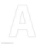 Large Alphabet Stencils | Freealphabetstencils   Free Printable Letter Templates