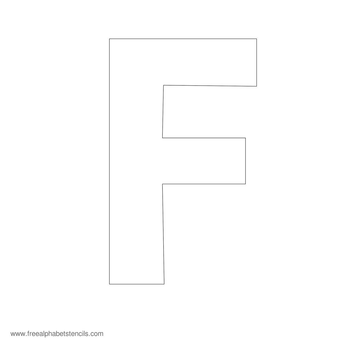 Large Alphabet Stencils | Freealphabetstencils - Large Printable Fonts Free