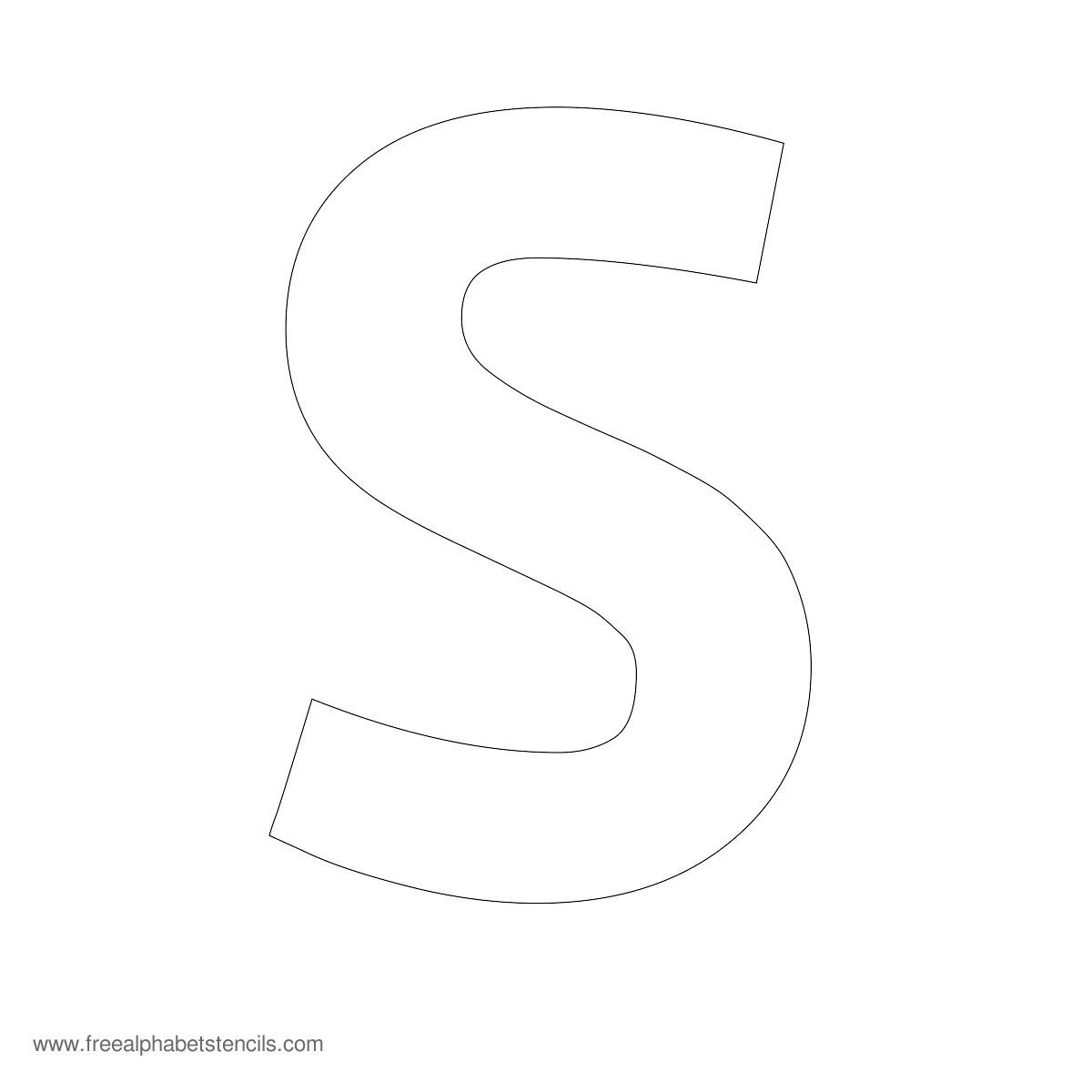 Large Alphabet Stencils | Freealphabetstencils - Large Printable Fonts Free