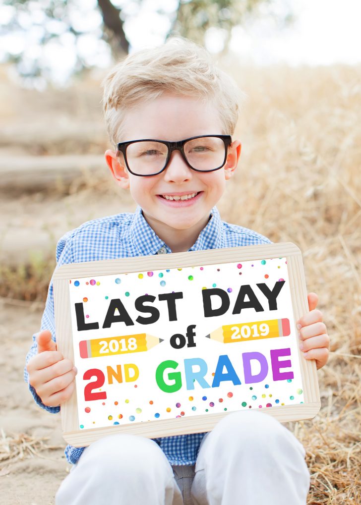 Free Printable Last Day Of School Signs 2017 2018