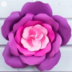 Learn To Make Giant Paper Roses In 5 Easy Steps And Get A Free Template   Free Printable Templates For Large Paper Flowers