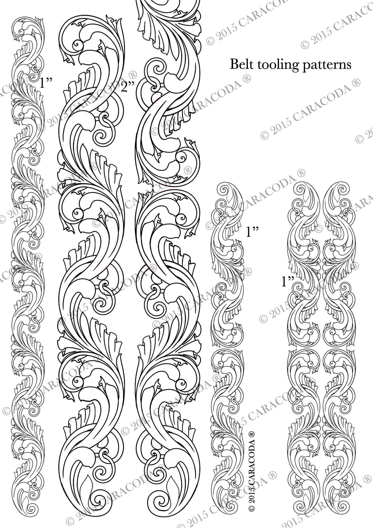 Printable Western Leather Tooling Patterns