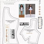 Leotard Or Swimsuit Front Free Printable Pattern B For 28 Inch   Free Printable Leotard Pattern