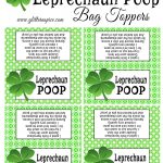 Leprechaun Poop Treats & Free Printable Treat Bag Toppers And Gift   Free Printable Leprechaun Notes