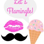 Let's Flamingle Flamingo Party Free Printable Photo Booth Props   Bachelorette Photo Booth Props Printable Free