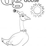 Letter G Is For Goose Coloring Page | Free Printable Coloring Pages   Free Printable Letter G Coloring Pages