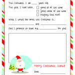 Letter To Santa – Free Printable   Free Printable Santa Reply Letter Template