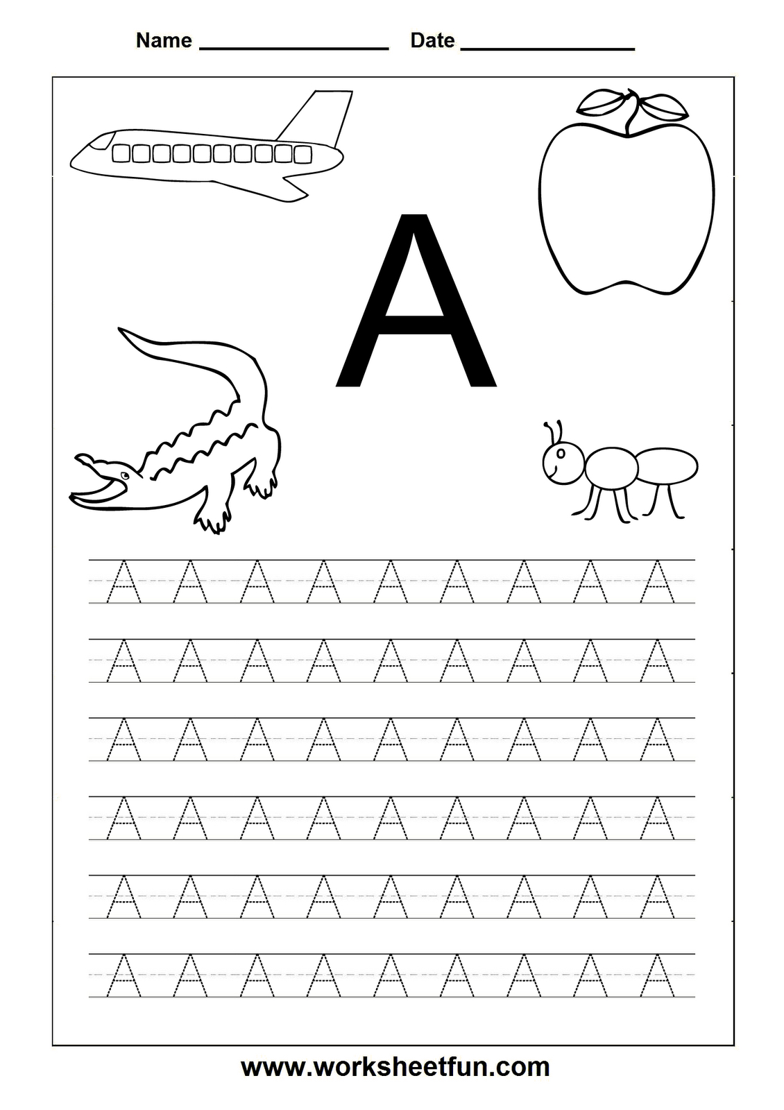 Letter Worksheets For Kindergarten Printable | Letters | Toddler - Free Printable Letter Worksheets