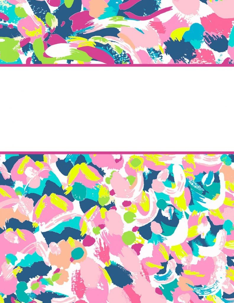 Lilly Pulitzer Binder Covers 2017 - Free, Cute, Printable Binder - Free Printable Binder Covers Lilly Pulitzer