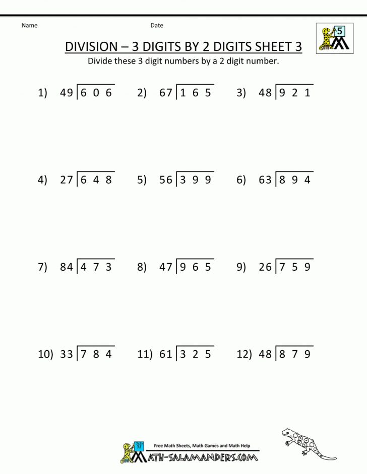Free Printable 5Th Grade Math Worksheets