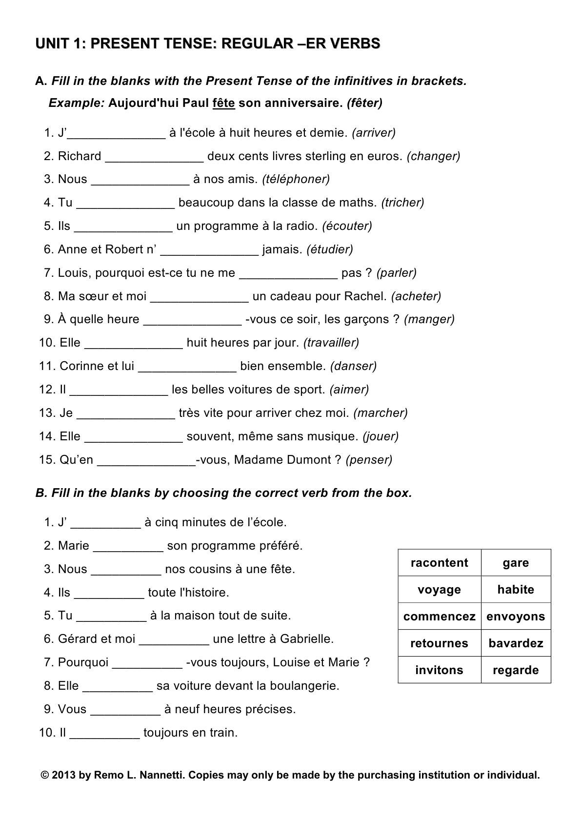 Los Increibleskaspersky Monxu Com | Elspecav | French Worksheets - Free Printable French Grammar Worksheets