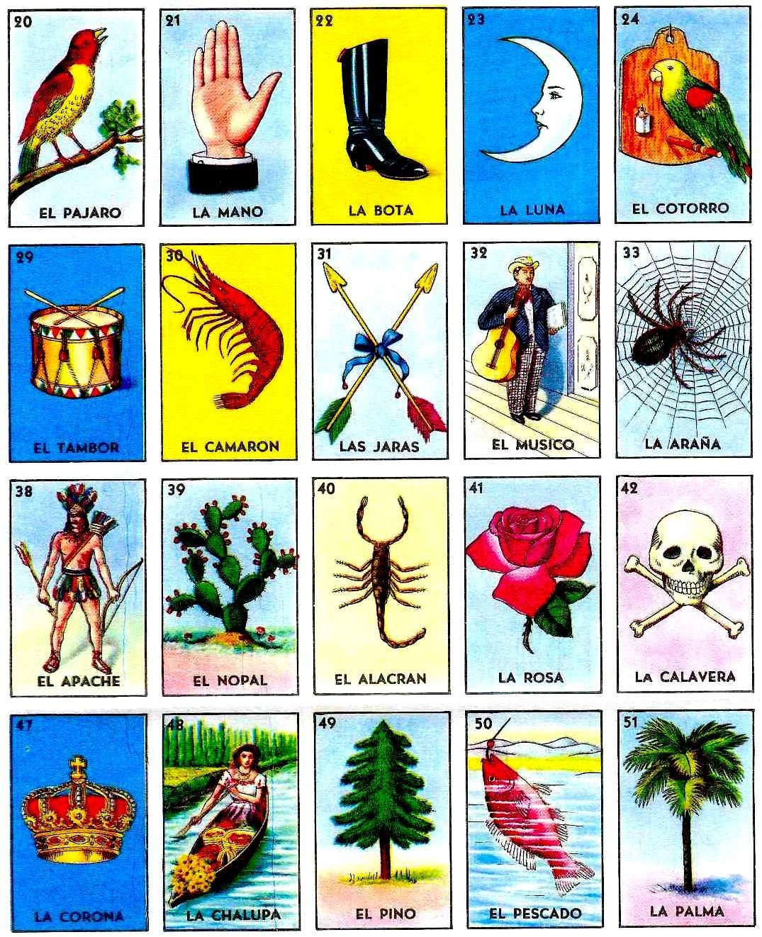 Loteria Is A Super Fun Game Similar To Bingo. This Is Very Popular - Loteria Printable Cards Free