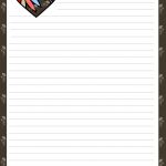 Love Letter Pad Stationery With Colorful Heart | Organization   Free Printable Stationery Pdf