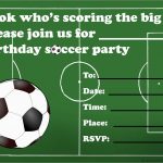 Lovely Football Birthday Party Invitation Templates Free | Best Of   Free Printable Soccer Birthday Invitations
