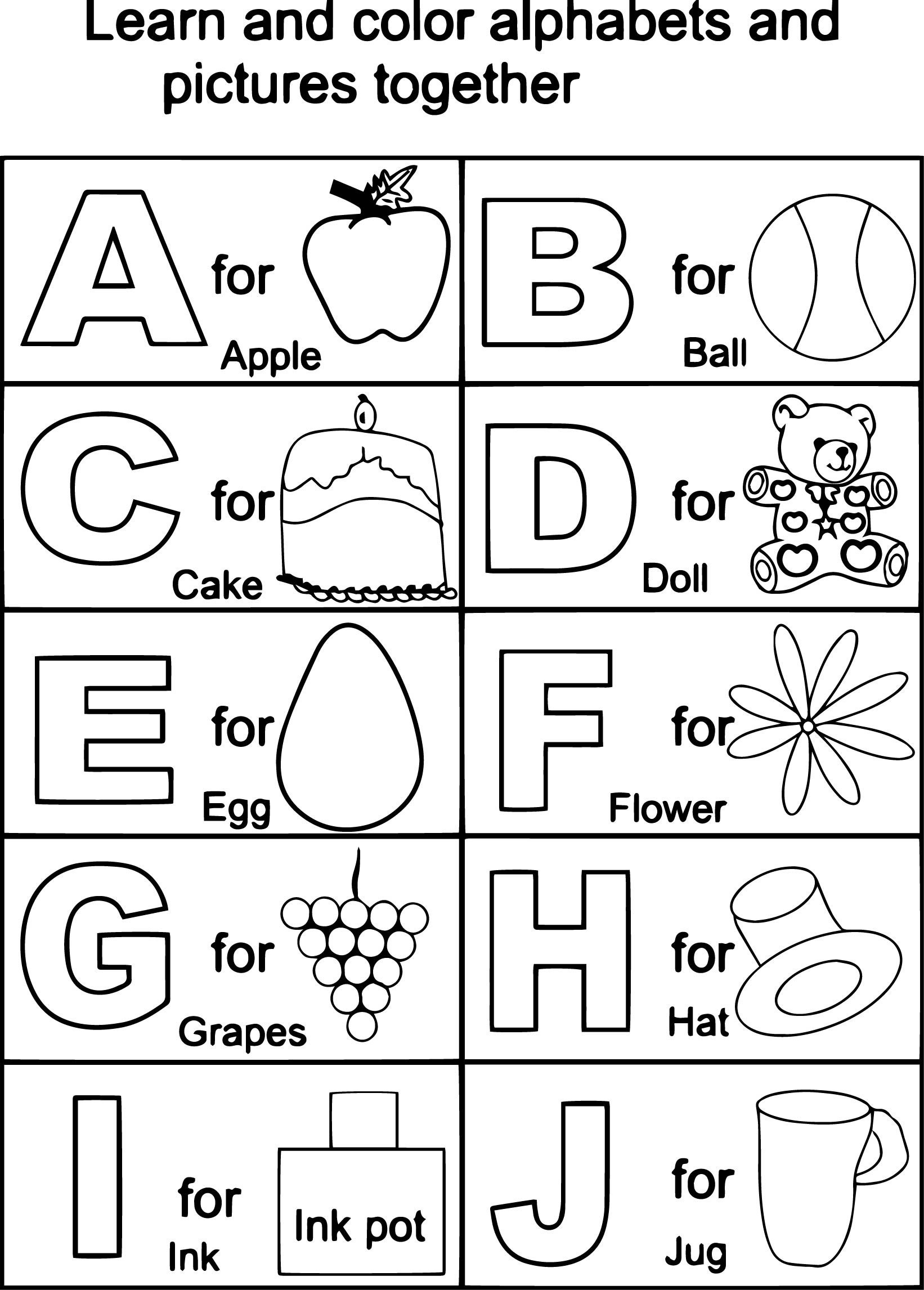 Lovely Free Alphabet Coloring Pages | Coloring Pages - Free Printable Alphabet Coloring Pages