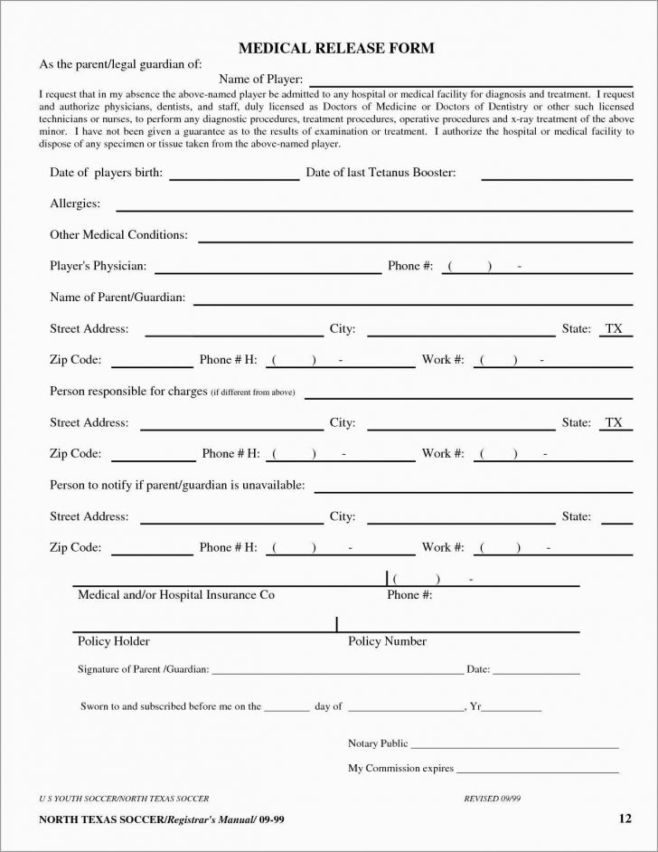 Free Printable Medical Forms