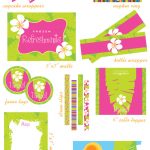 Luau Party Ideas In Pink, Orange And Green • The Celebration Shoppe   Free Luau Printables