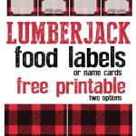 Lumberjack Food Labels Free Printable | Trevor Bday | Lumberjack   Lumberjack Printables Free
