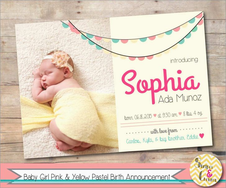 Free Printable Baby Announcement Templates