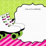 Luxury Skating Party Invitation Template Free | Best Of Template   Free Printable Roller Skate Template