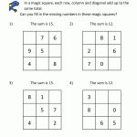 Magic Square Worksheets   Free Printable Anagram Magic Square Puzzles