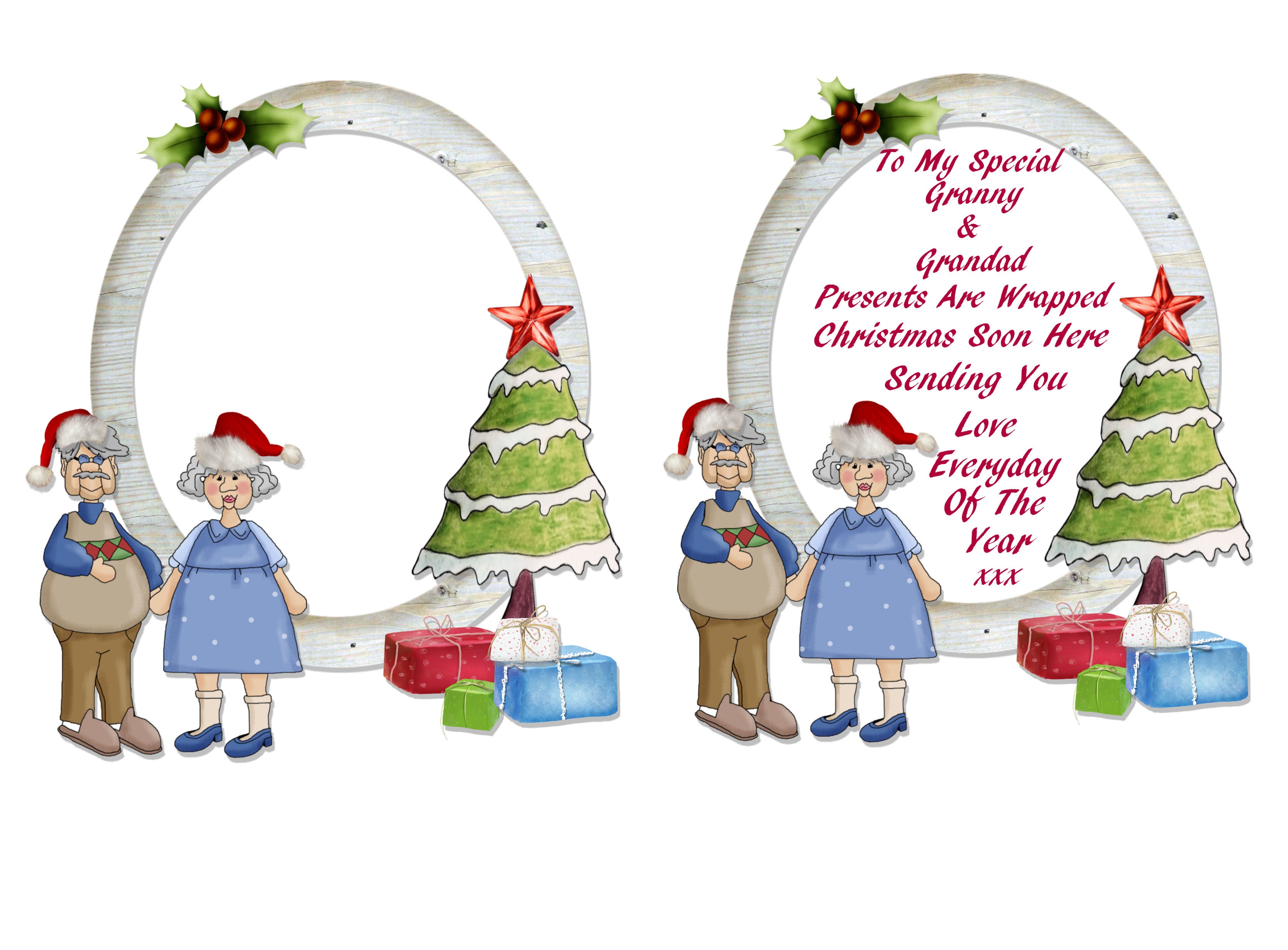 Making Moments » Christmas Card Verses – Freebies Print - Christmas Cards For Grandparents Free Printable