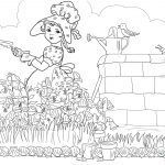 Mary Mary Quite Contrary Nursery Rhyme Coloring Page | Free   Free Printable Nursery Rhyme Coloring Pages