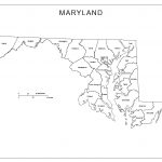 Maryland Labeled Map   Free Printable Map Of Maryland