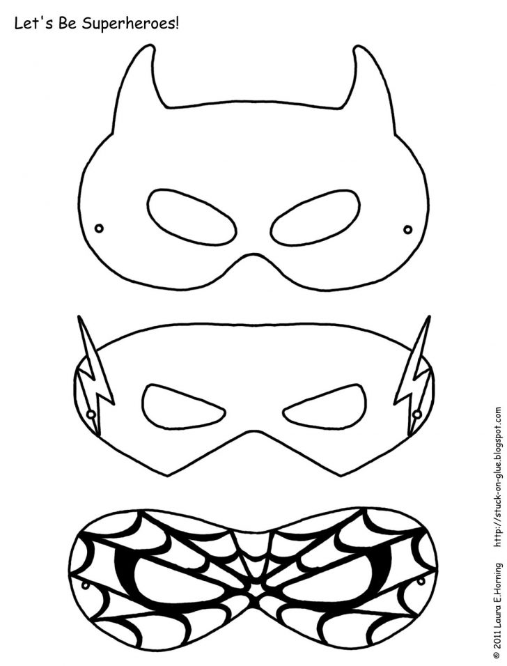 Free Printable Superhero Masks