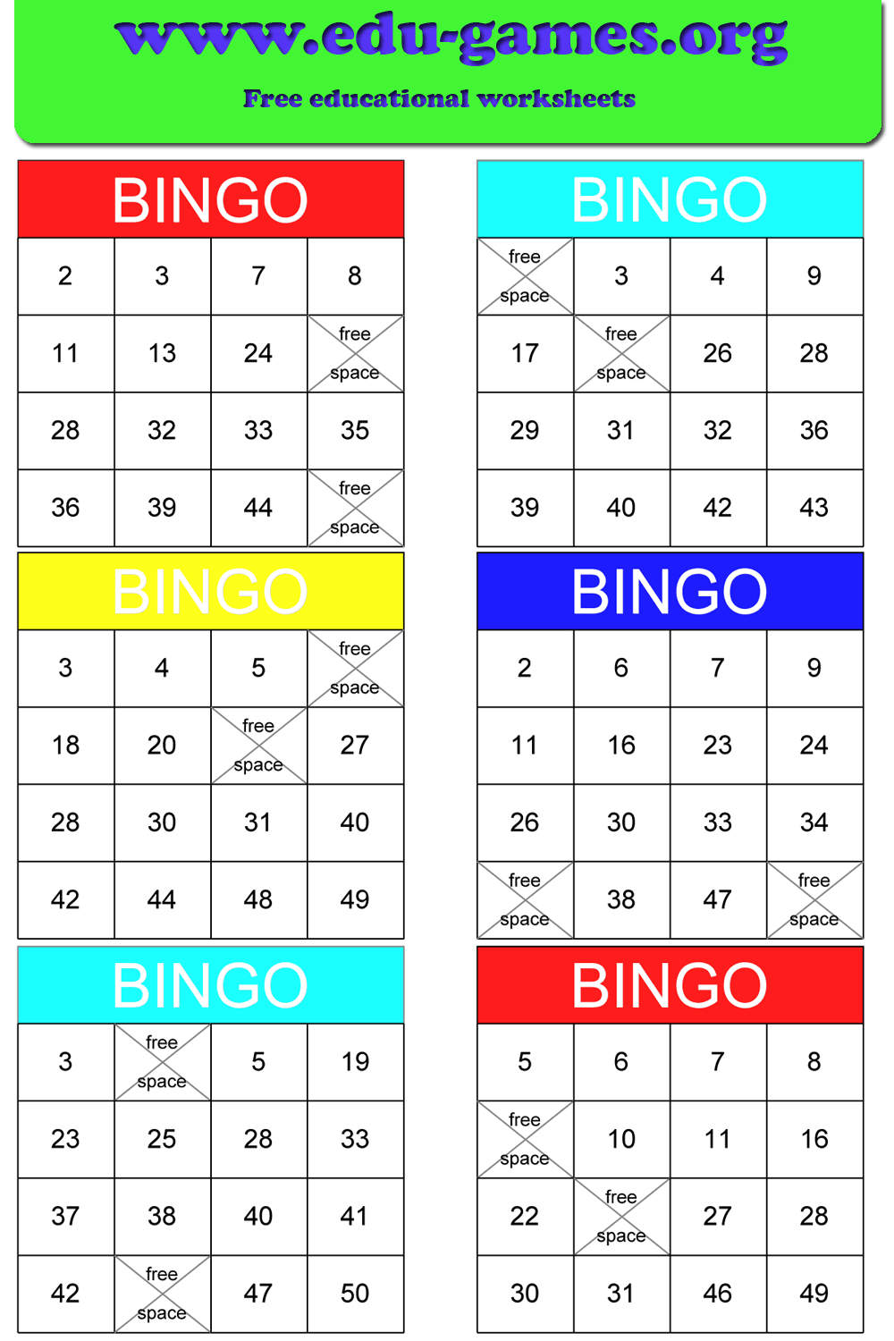 Math Bingo | Free Printable Pdf Math Bingo Cards - Math Bingo Free Printable