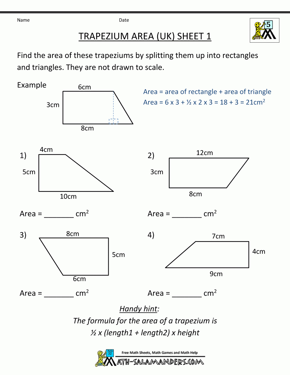 Math Practice Worksheets - Free Printable 6Th Grade Worksheets