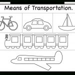 Means Of Transportation – Worksheet / Free Printable Worksheets   Free Printable Transportation Worksheets For Kids