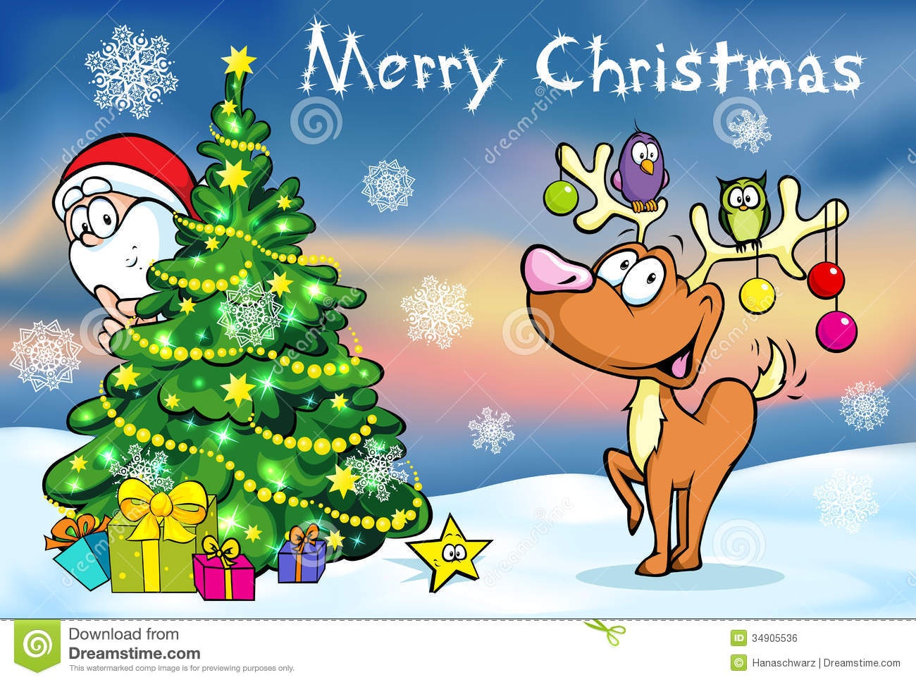 Merry Christmas Greeting Card Stock Vector - Illustration Of Card - Free Printable Xmas Cards Download