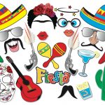 Mexican Party Printable Photobooth Props Mexican Photo Booth   Free Printable Cinco De Mayo Photo Booth Props
