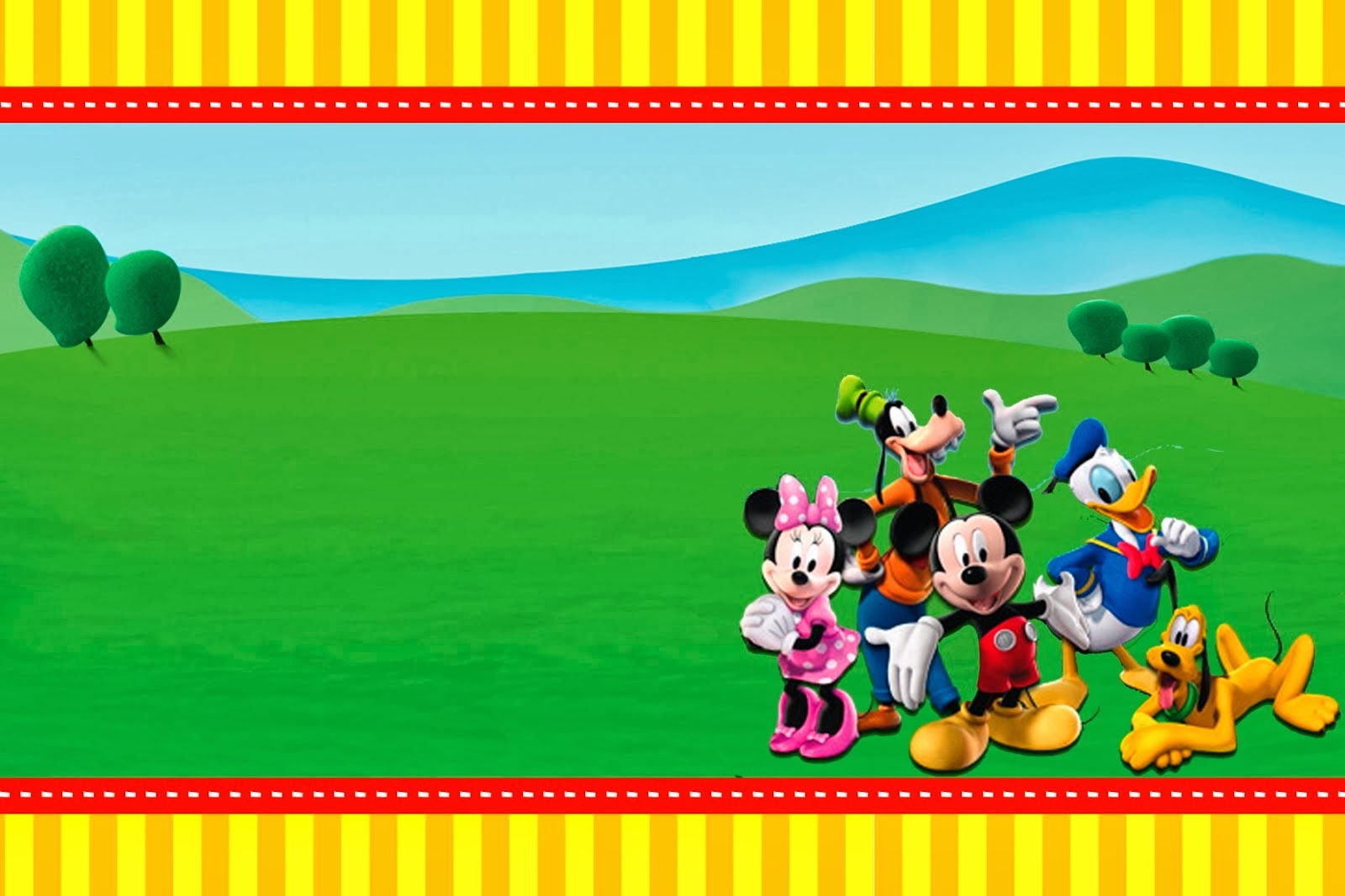 Mickey Clubhouse: Invitations And Party Free Printables. - Oh My - Mickey Mouse Clubhouse Free Printables