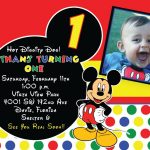Mickey Mouse Birthday Invitations | Tubidportal   Free Printable Mickey Mouse Birthday Invitations