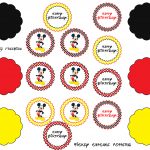 Mickey Mouse Cupcake Toppers (Free Printable) | Projects To Try   Free Printable Mickey Mouse Favor Tags