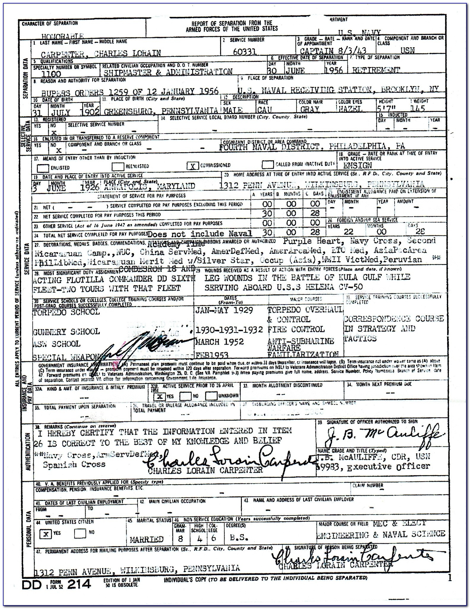 blank dd214 form template