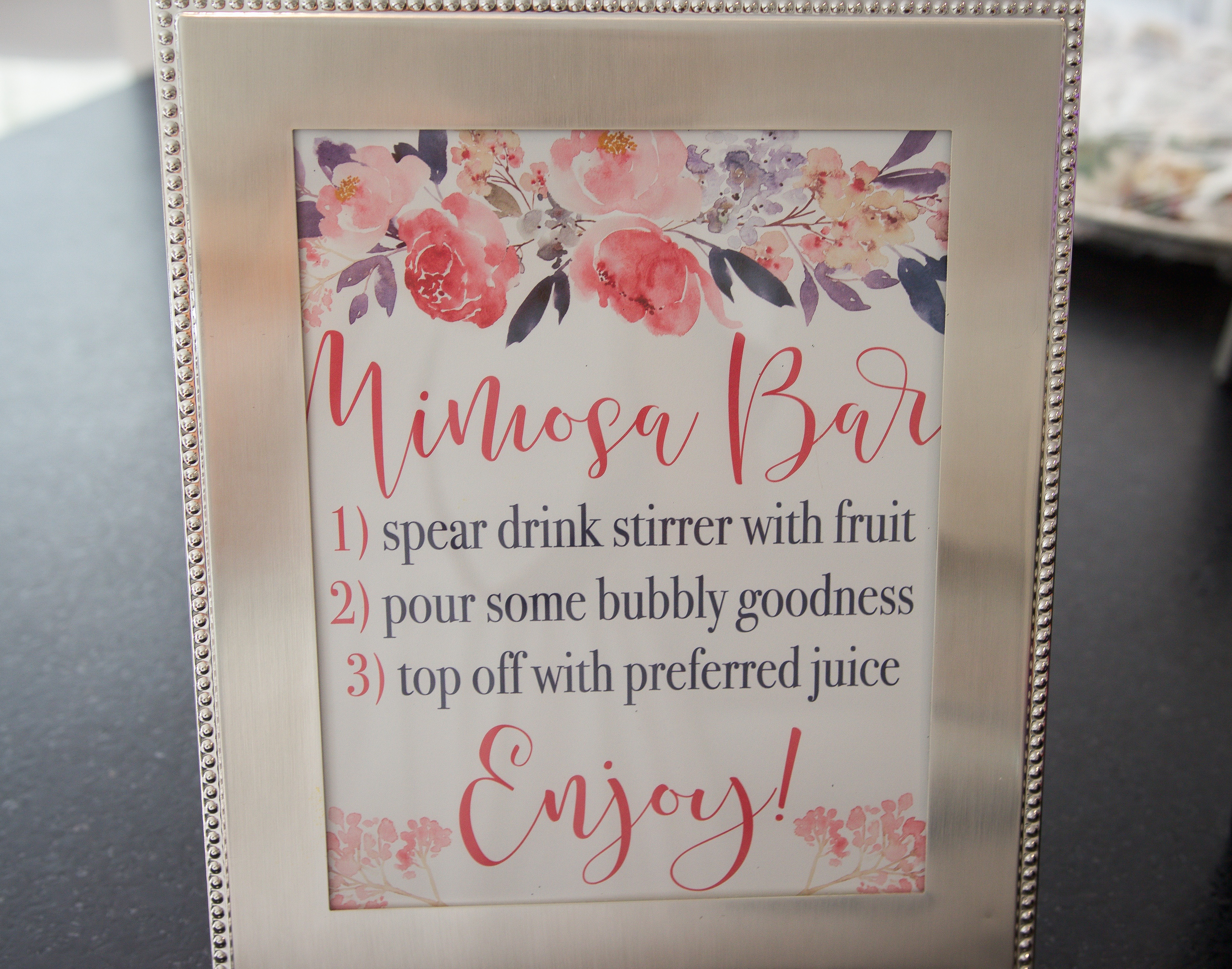 Mimosa Bar Styling &amp;amp; Printables | Michelle Got Married - Free Mimosa Bar Printable