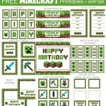 Minecraft Party Printable Downloads | Cake Ideas | Minecraft   Free Minecraft Party Printables