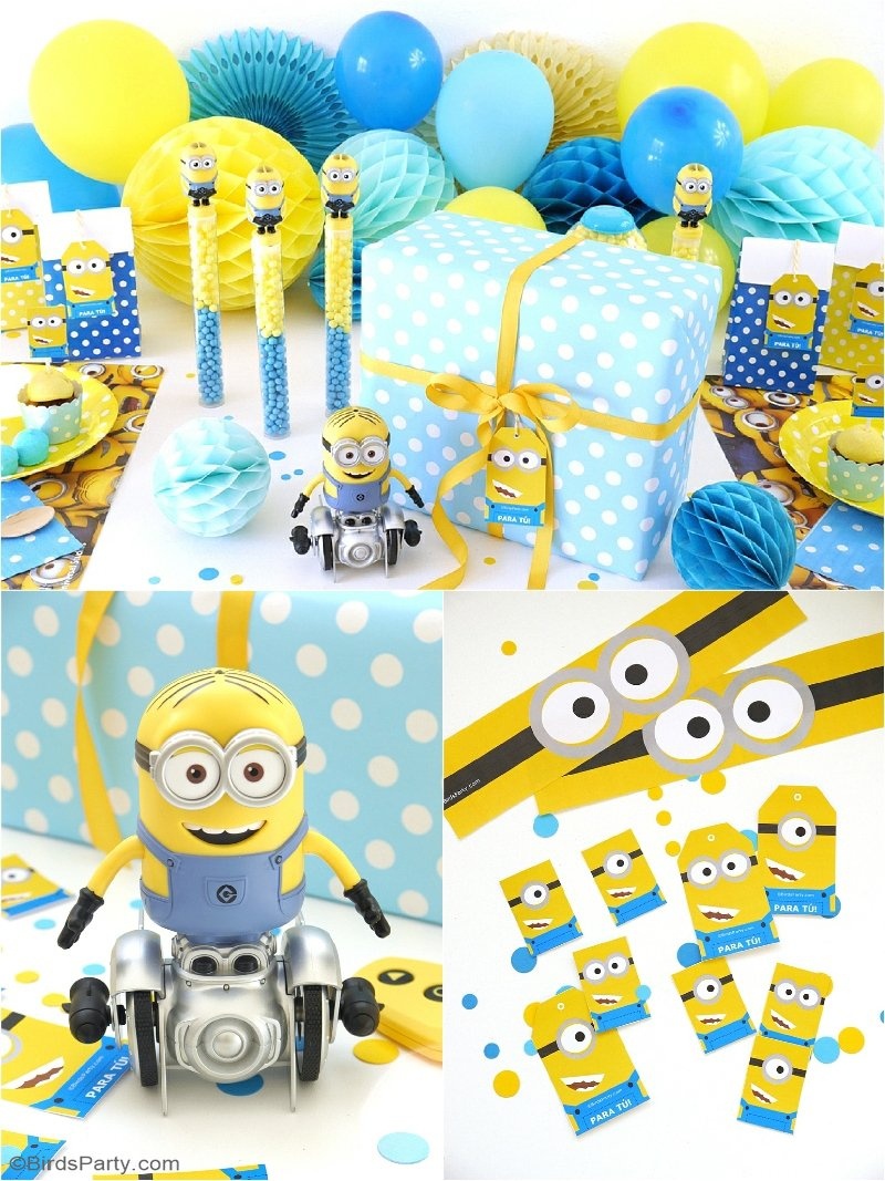 Minion Inspired Birthday Party Ideas &amp;amp; Free Printables - Party Ideas - Free Minion Printables