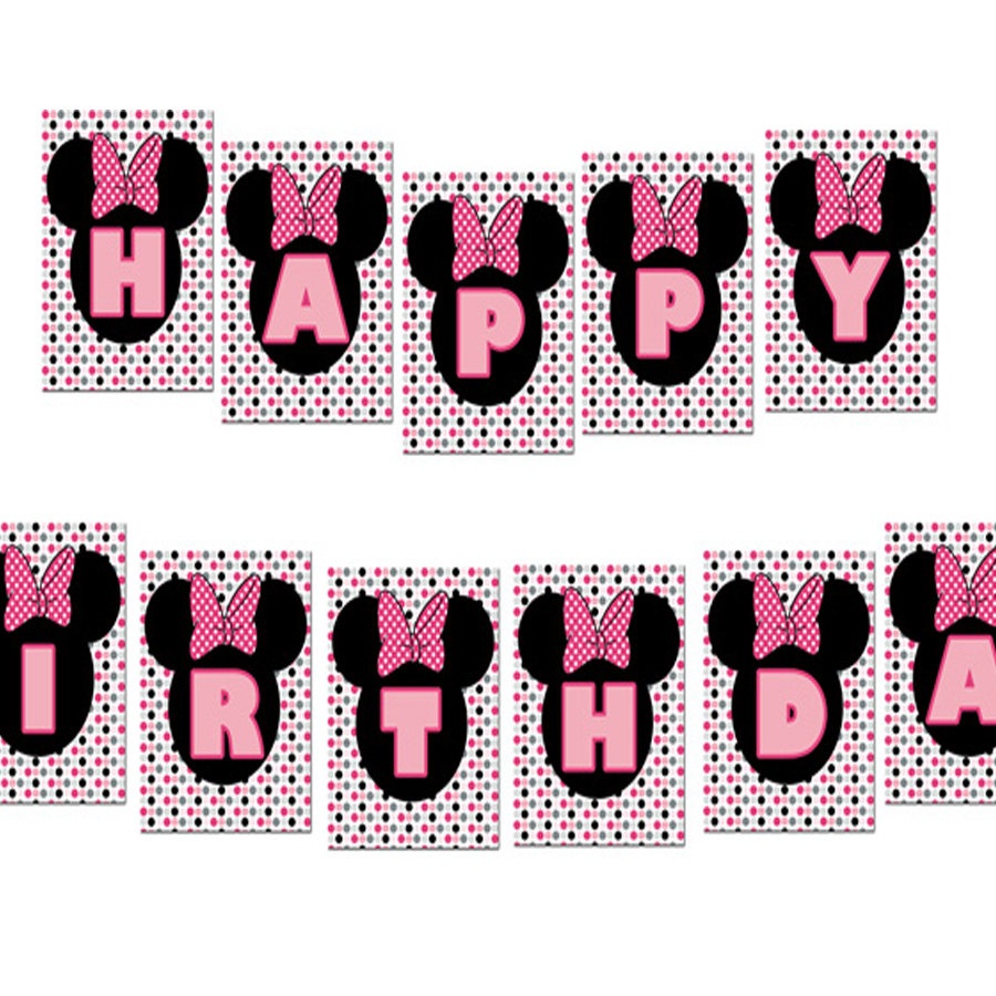 Minnie Mouse Birthday Pictures | Free Download Best Minnie Mouse - Free Printable Mickey Mouse Birthday Banner