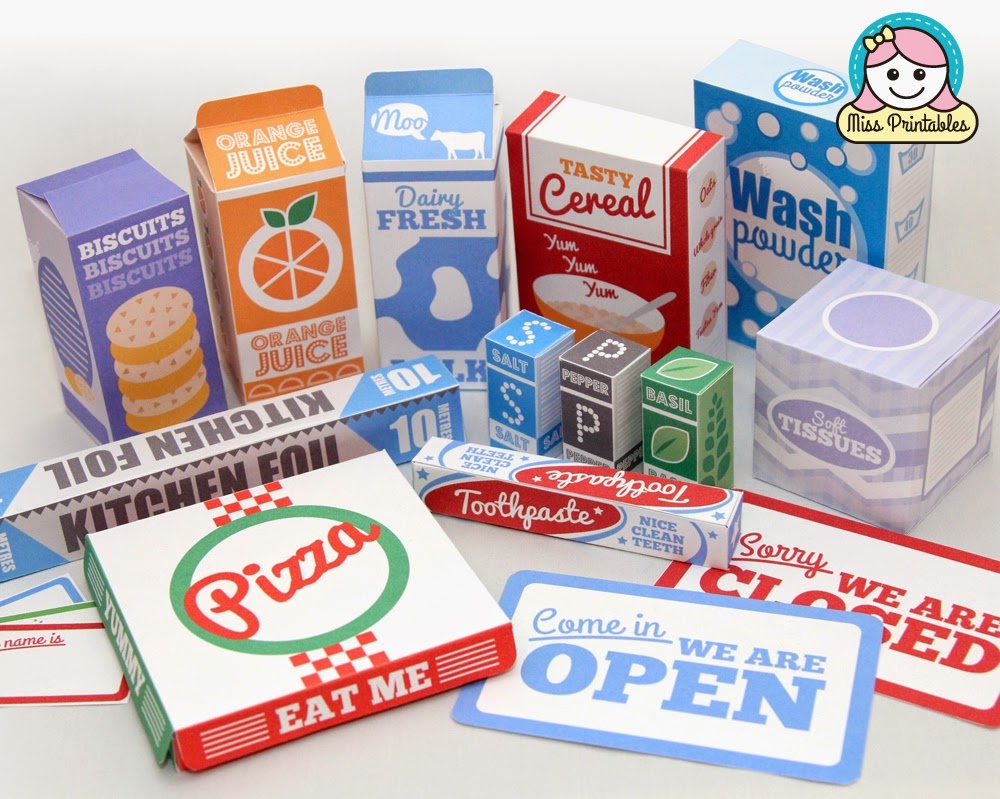 Miss Printables: 2014 - Free Printable Play Food Labels