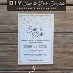 Modern Diy Save The Date Free Printable | | Free Wedding Printables   Free Printable Save The Date Invitation Templates